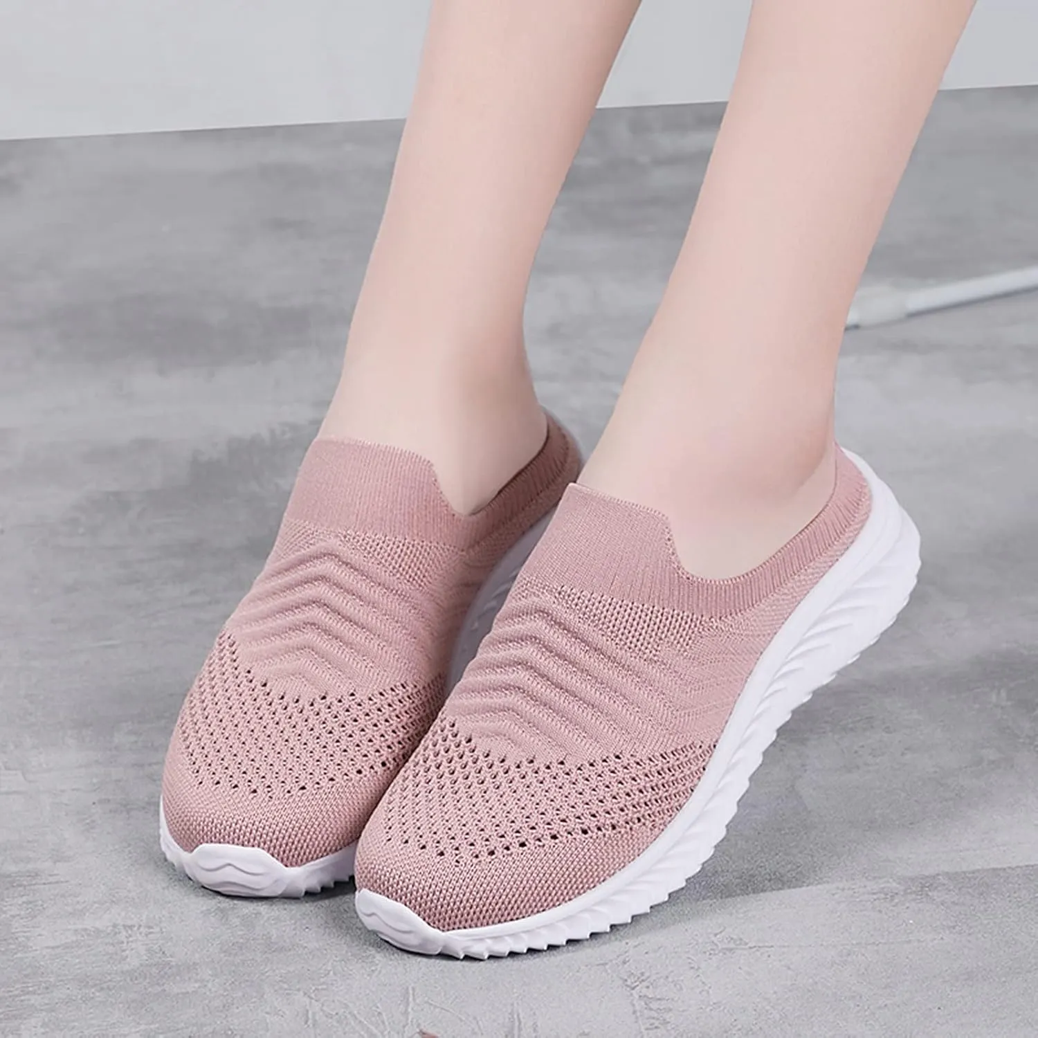 Women's Casual Slip on Half Shoes Breathable Mens Running Shoes Comfortable Dress Casual Shoes Walking Sneakers Tennis Shoe Loafers Dress Shoe