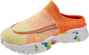 Women's Casual Slip on Half Shoes Breathable Mens Running Shoes Lightweight Casual Work Shoes Men's Fashion Sneakers Platform Tennis Shoe Trainers Shoe