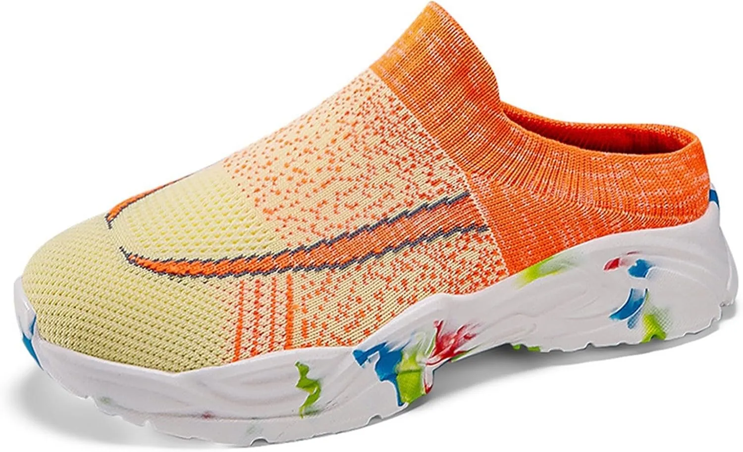Women's Casual Slip on Half Shoes Breathable Mens Running Shoes Lightweight Casual Work Shoes Men's Fashion Sneakers Platform Tennis Shoe Trainers Shoe