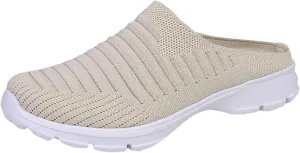 Women's Casual Slip on Half Shoes Breathable Non Slip Work Shoes Women Casual Men's Shoes Casual Fashion Sneakers Platform Tennis Shoe Loafers Casual Slip On