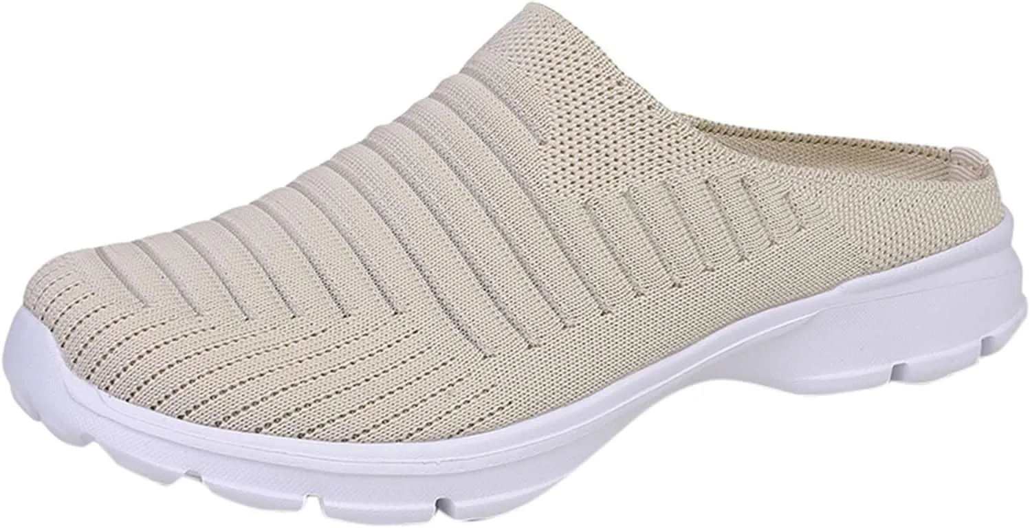 Women's Casual Slip on Half Shoes Breathable Non Slip Work Shoes Women Casual Men's Shoes Casual Fashion Sneakers Platform Tennis Shoe Loafers Casual Slip On