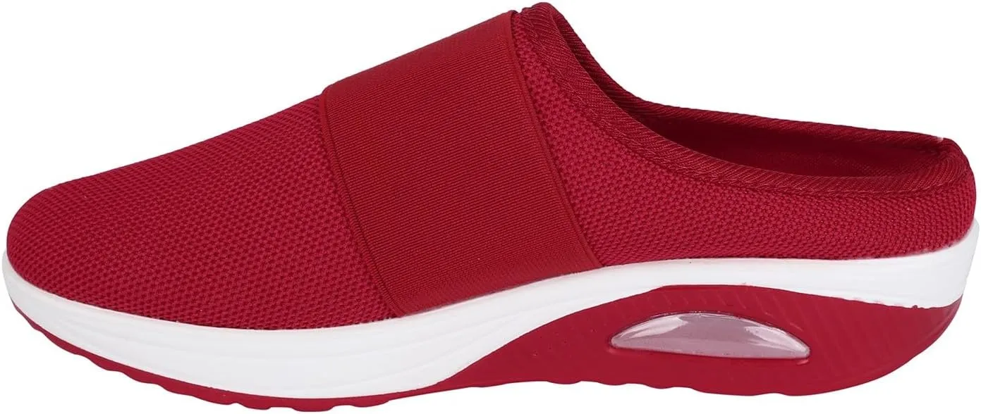 Women's Casual Slip on Half Shoes Breathable Womens Tennis Shoes Mesh Ladies Shoes Casual Black Sneakers Slip On Tennis Shoe Loafers Dress Shoe