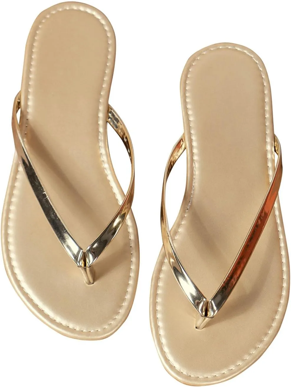 Women's Flip Flops Comfort Summer Flat Thong Slippers Walking Indoor Outdoor Flip-Flops Beach Clip Toe Slide Sandal