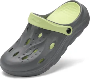Womens Mens Arch Support Clogs Slip-on Garden Shoes Cushion Plantar Fasciitis Sandals Non-Slip Beach Slippers with Removable Insoles Outdoor Indoor