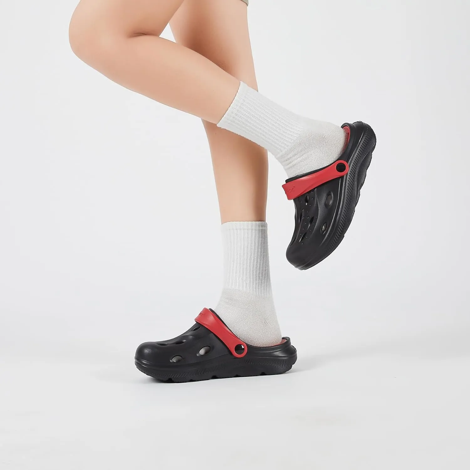Womens Mens Arch Support Clogs Slip-on Garden Shoes Cushion Plantar Fasciitis Sandals Non-Slip Beach Slippers with Removable Insoles Outdoor Indoor