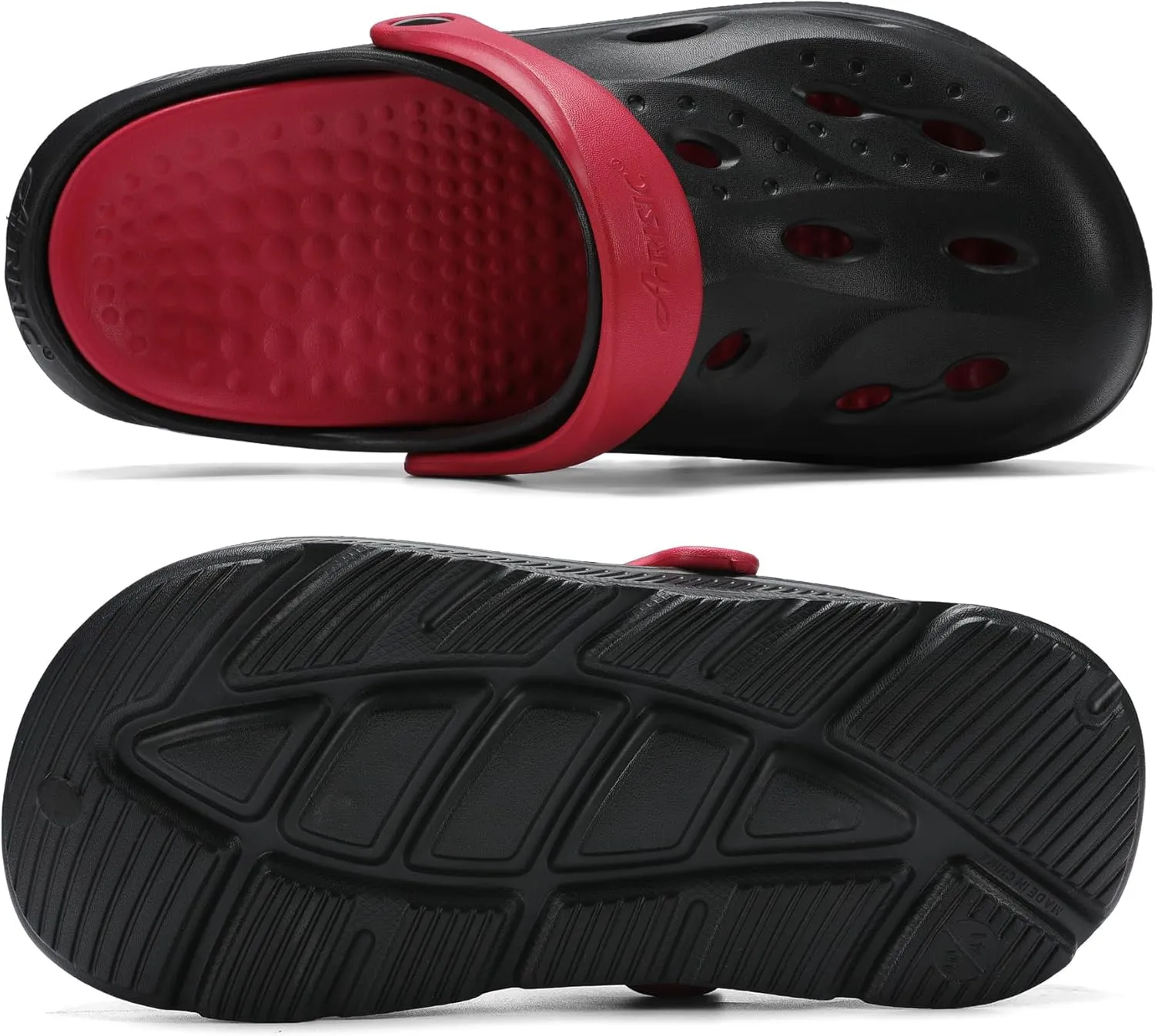 Womens Mens Arch Support Clogs Slip-on Garden Shoes Cushion Plantar Fasciitis Sandals Non-Slip Beach Slippers with Removable Insoles Outdoor Indoor
