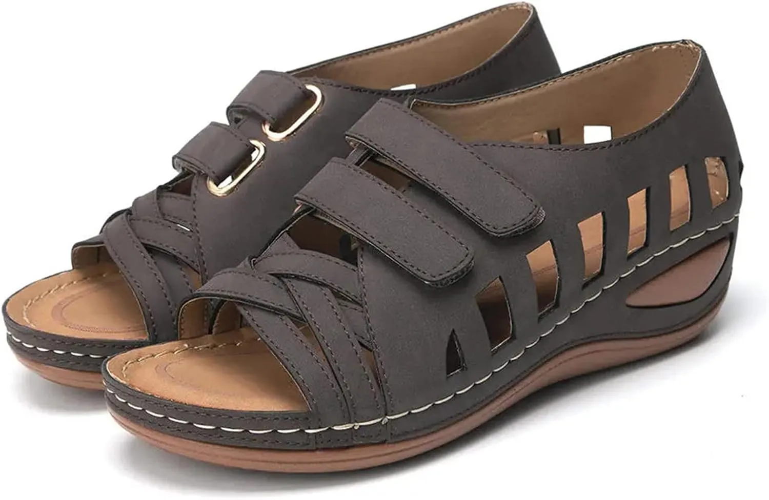 Womens Orthopedic Sandals with Toe Loop Flip Flops Beach Wedge Wedge Sandal Comfortable Arch Support Orthopedic Wedge Shoes for Woman Summer Dressy Women Dressy Orthopedic Shoe