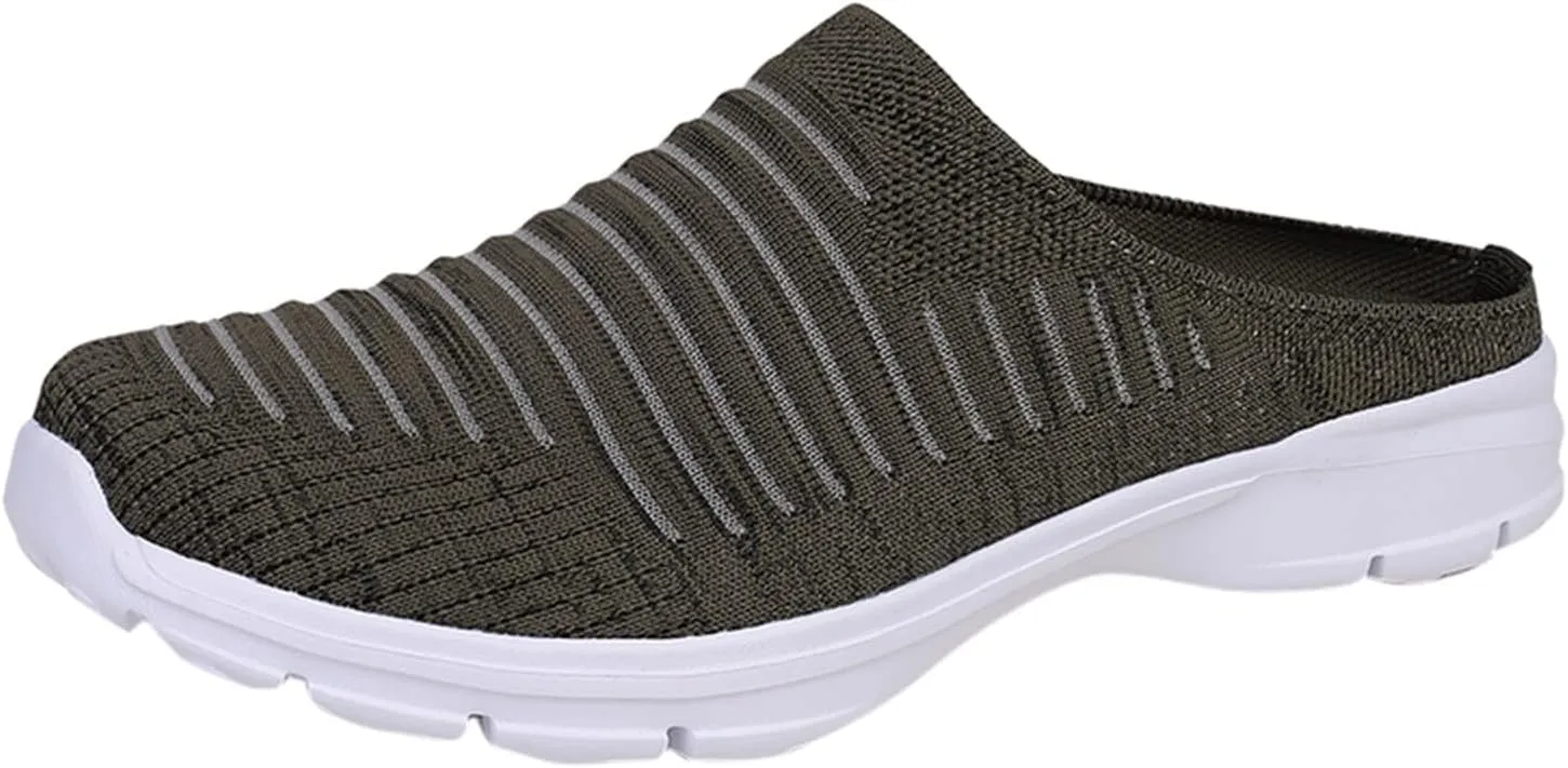 Women's Slip-on Mule Sneakers Lightweight Non Slip Work Shoes Women Winter Casual Slip On Shoes White Sneakers Platform Tennis Shoe Trainers Shoe