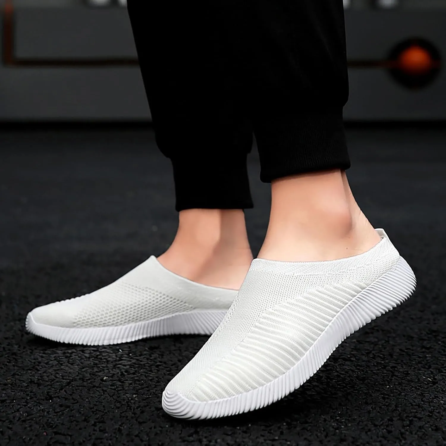 Women's Slip-On Orthopedic Arch Support Backless Non Slip Work Shoes Women Comfortable Men Shoes Casual Men Shoes Sneakers Brown Tennis Shoe Cross Trainer Shoe