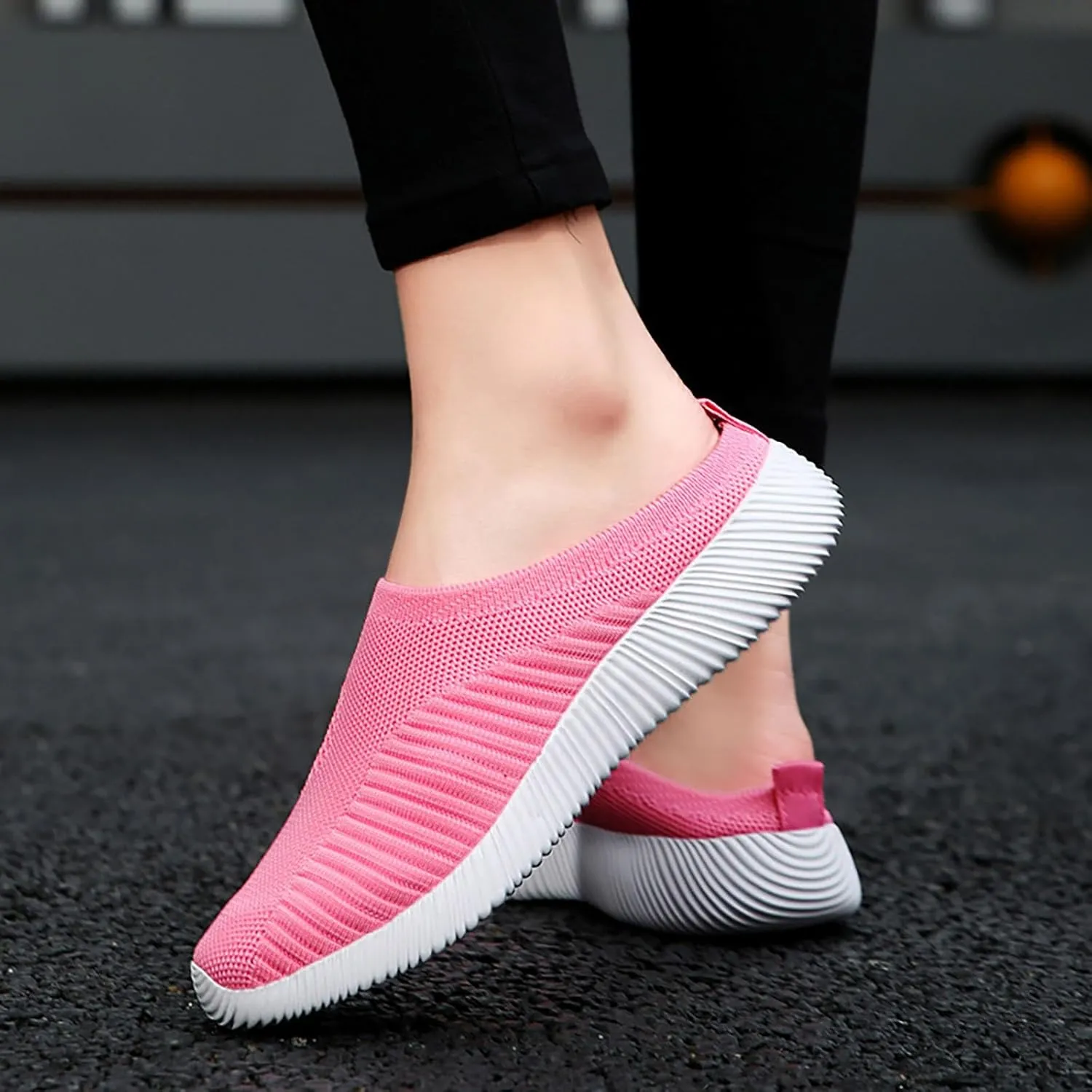 Women's Slip-On Orthopedic Arch Support Backless Non Slip Work Shoes Women Comfortable Men Shoes Casual Men Shoes Sneakers Brown Tennis Shoe Cross Trainer Shoe