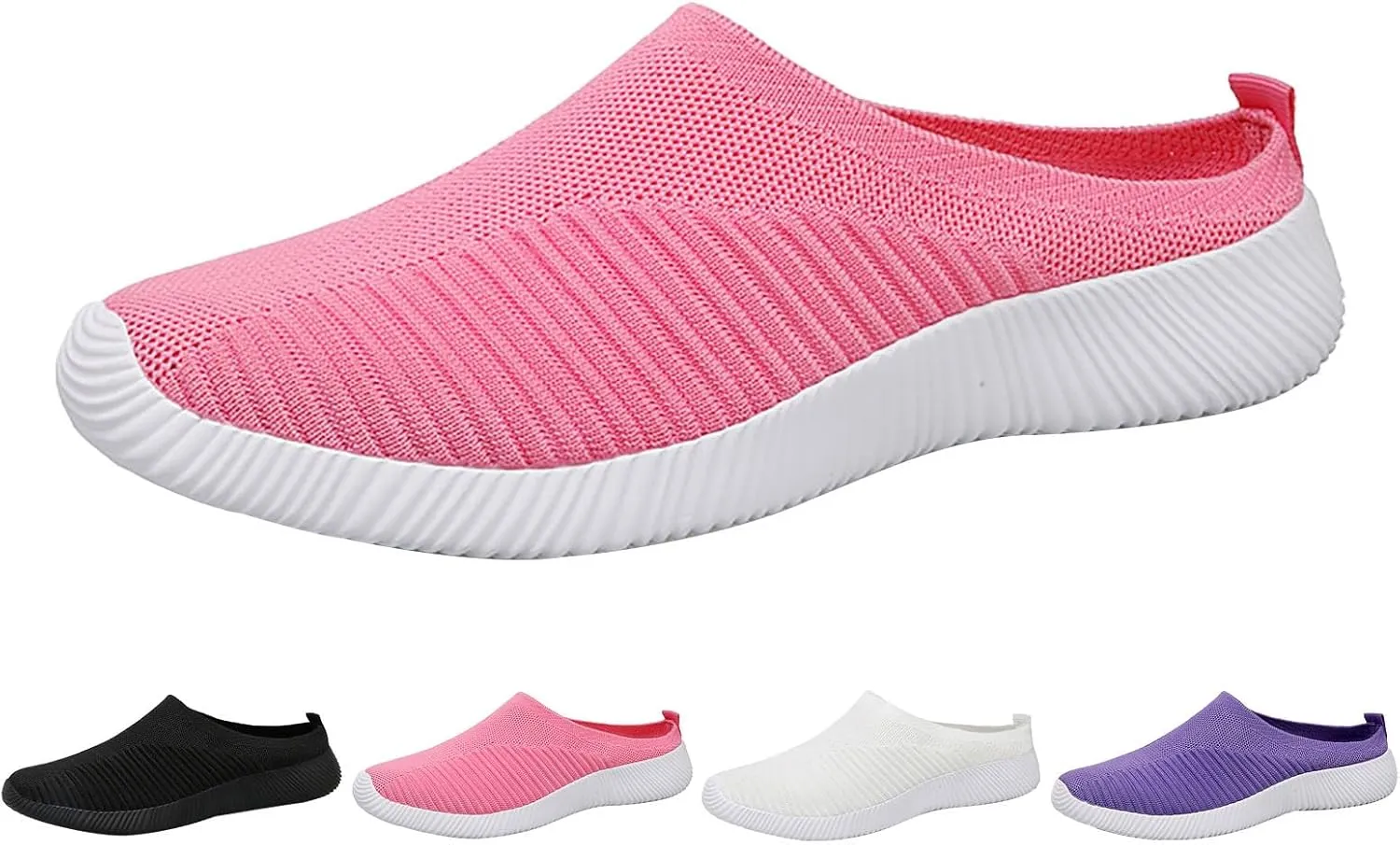 Women's Slip-On Orthopedic Arch Support Backless Non Slip Work Shoes Women Comfortable Men Shoes Casual Men Shoes Sneakers Brown Tennis Shoe Cross Trainer Shoe