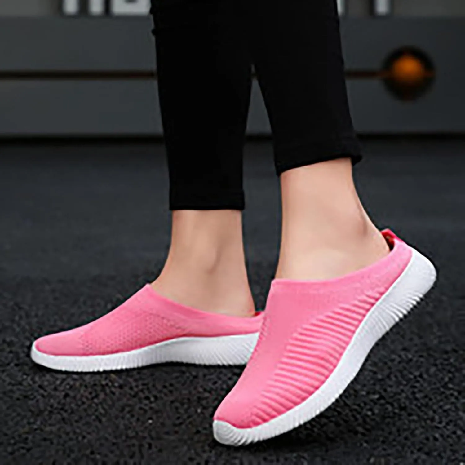 Women's Slip-On Orthopedic Arch Support Backless Non Slip Work Shoes Women Comfortable Men Shoes Casual Men Shoes Sneakers Brown Tennis Shoe Cross Trainer Shoe