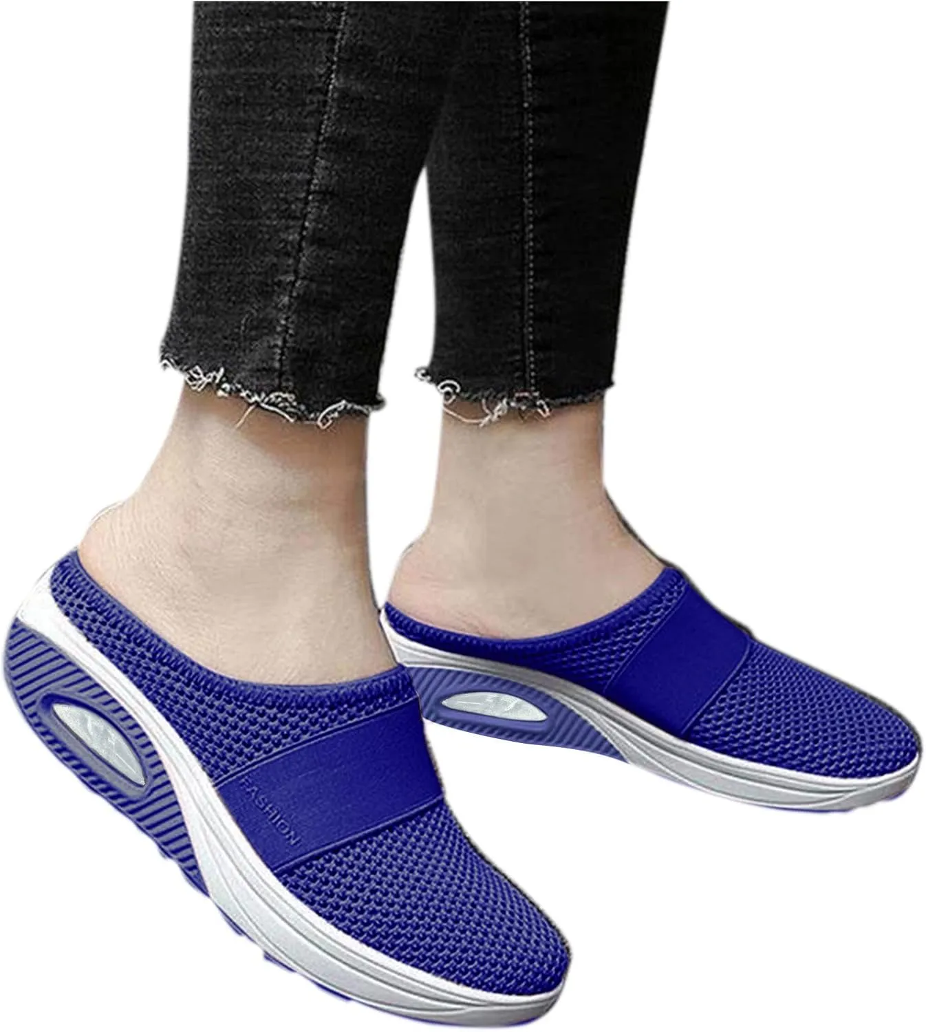 Women's Slip-On Orthopedic Arch Support Backless Running Shoes for Women Casual Women's Shoes Casual Walking Sneakers Waterproof Tennis Shoe Casual Loafers