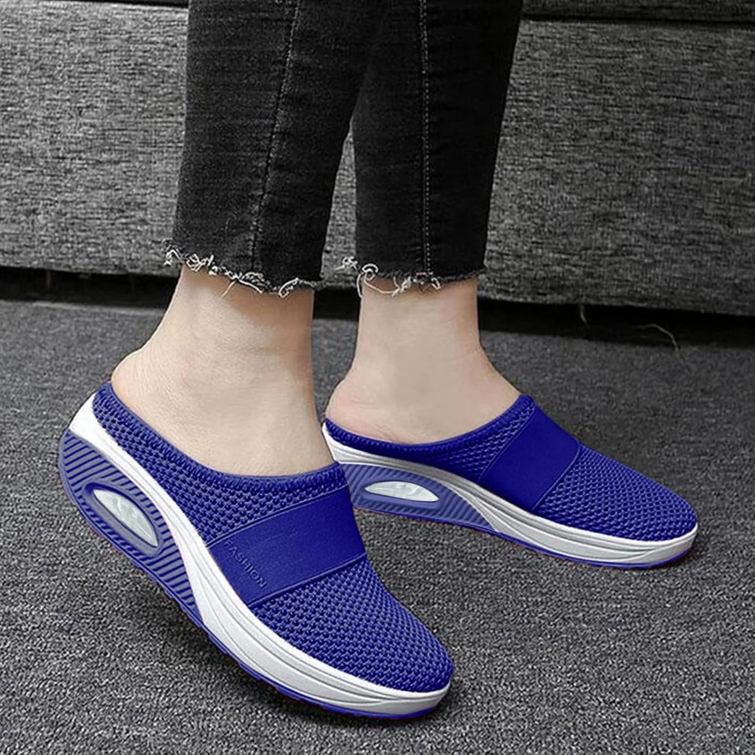 Women's Slip-On Orthopedic Arch Support Backless Running Shoes for Women Casual Women's Shoes Casual Walking Sneakers Waterproof Tennis Shoe Casual Loafers