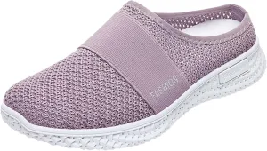 Women's Slip-On Orthopedic Arch Support Backless Slip On Shoes Women Lether Woman Shoes Casual White Sneakers Slip On Tennis Shoe Loafers Casual Slip On