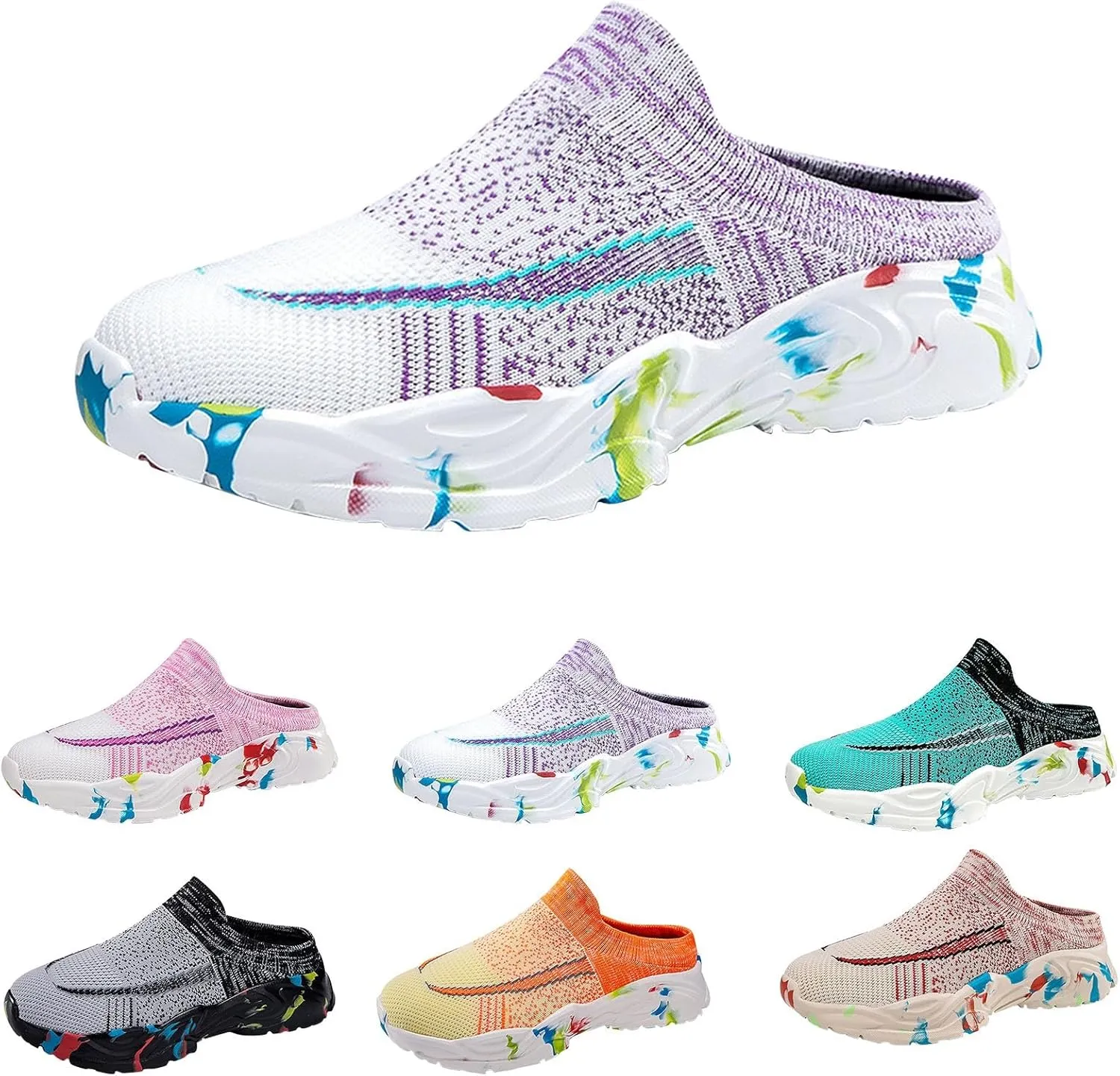 Women's Slip-On Orthopedic Arch Support Backless Womens Running Shoes Food Service Men Shoes Casual Casual Sneakers Platform Tennis Shoe Cross Trainer Shoe