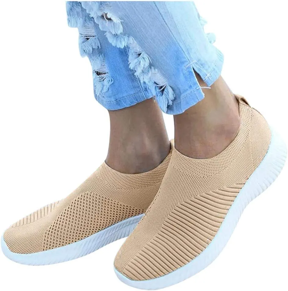 Womens Slip On Sneakers Women Walking Tennis Shoes Tennis Shoes Men Flat Feet Men's Casual Dress Shoes Slip On Sneakers White Tennis Shoe Trainers Shoe