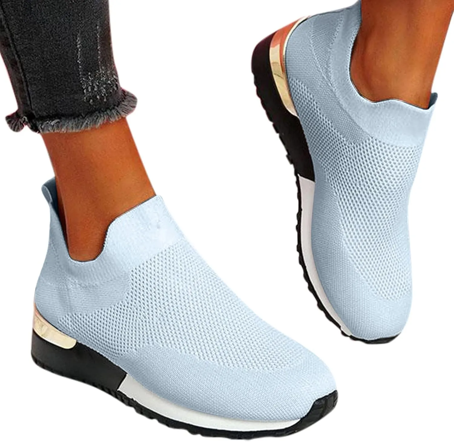 Womens Slip On Sneakers Women Walking Tennis Shoes Tennis Shoes Men Flat Feet Men's Casual Dress Shoes Slip On Sneakers White Tennis Shoe Trainers Shoe