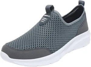 Womens Slip On Walking Shoes Lightweight Breathable Non Slip Womens Running Shoes Wide Women's Casual Shoes Slip On Sneakers Tennis Shoe White Loafers