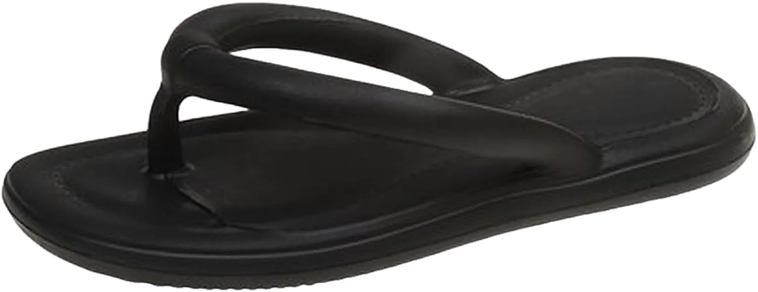 Women's Soft Soled Flip Flops Solid Color Bathroom Outer Wear Fashion Casual Christmas Sandal Slippers for Women