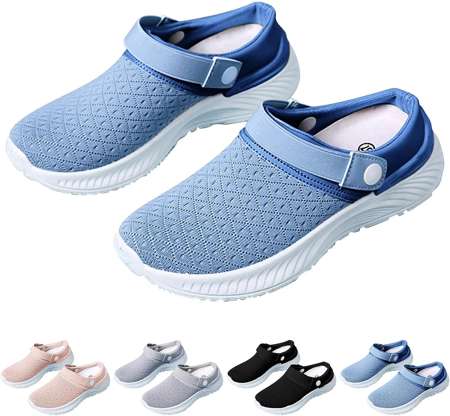 Womens Summer Breathable Mesh Slippers Walking Shoes Women Cute Woman Shoes Casual Women's Fashion Sneakers Red Tennis Shoe Loafers Casual Slip On