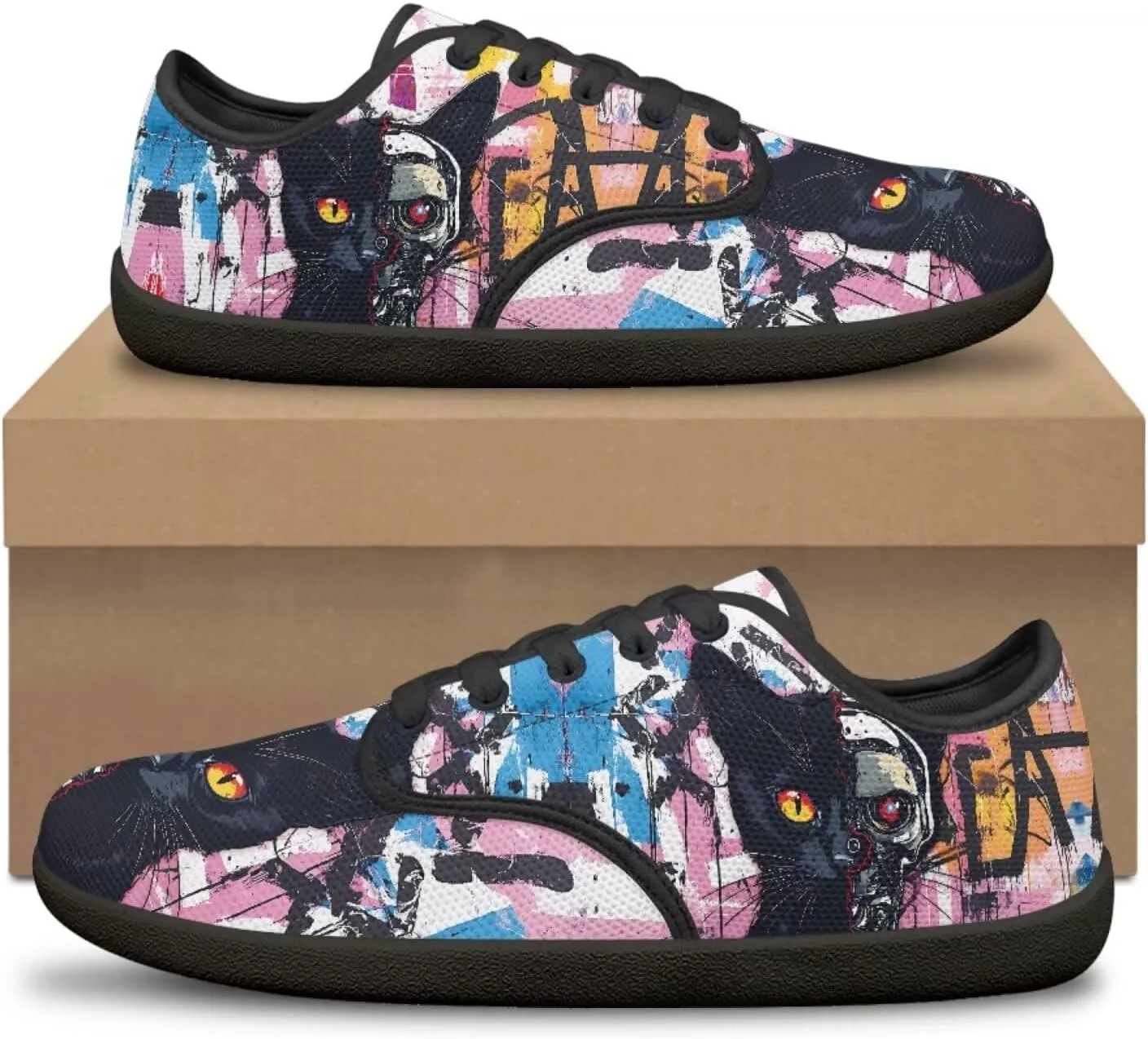 Women's Walking Barefoot Shoes Slip On Tennis Running Flat Sneakers Casual Outdoor Shoe Size 5.5-13