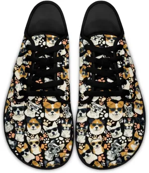 Women's Walking Barefoot Shoes Slip On Tennis Running Flat Sneakers Casual Outdoor Shoe Size 5.5-13