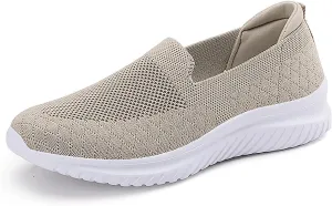 Women's Walking Shoes Lightweight Athletic Casual Gym Slip on Sneakers