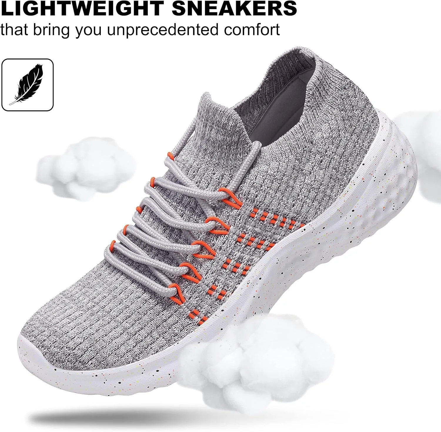 Women's Walking Shoes Tennis Athletic Sport Lightweight Slip on Sneakers