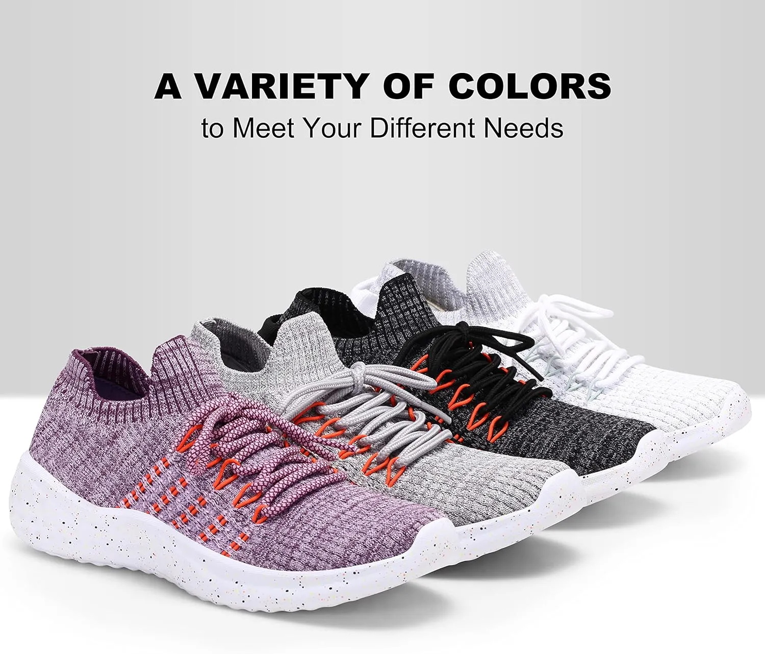 Women's Walking Shoes Tennis Athletic Sport Lightweight Slip on Sneakers