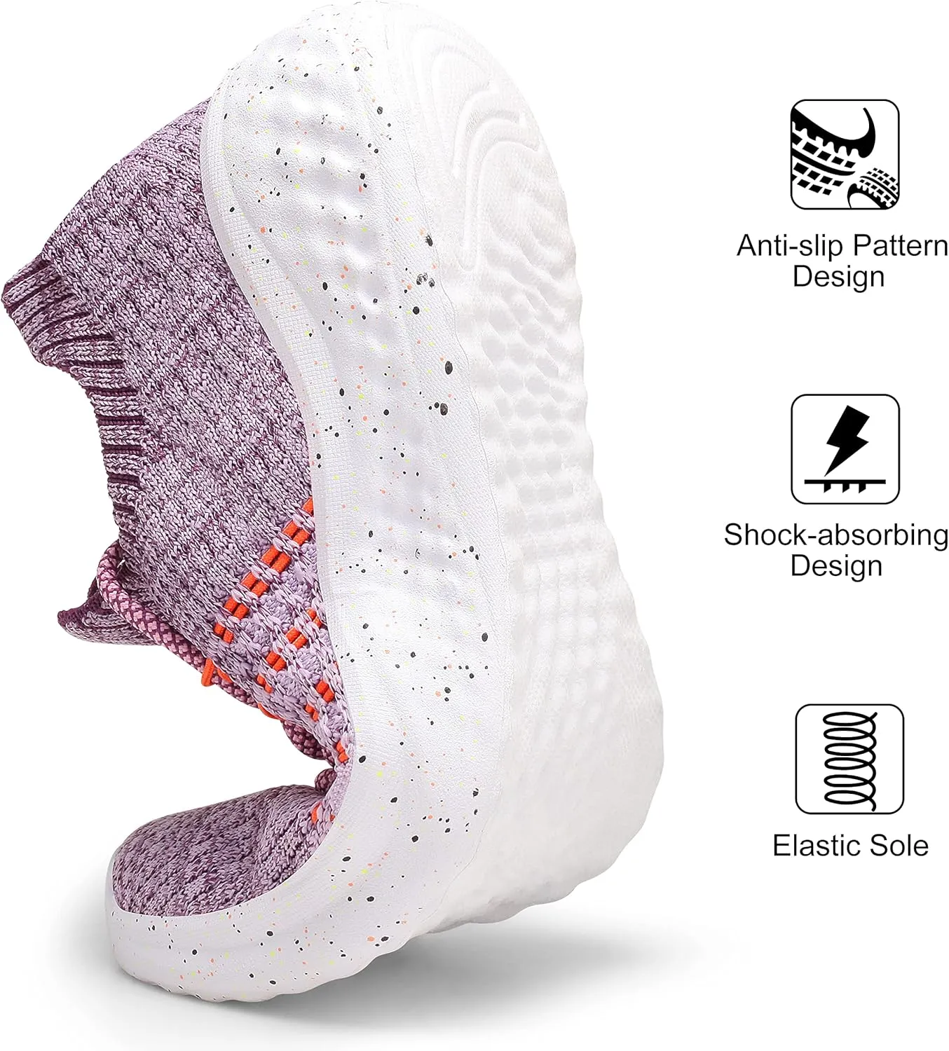 Women's Walking Shoes Tennis Athletic Sport Lightweight Slip on Sneakers