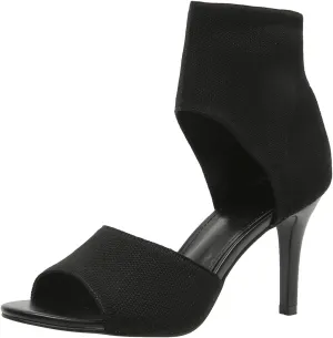 ZBYY Women's Peep Toe Stiletto Heeled Sandals Stretchy Knit Breathable Sexy Open Toe Dressy Wedding High Heels Shoes